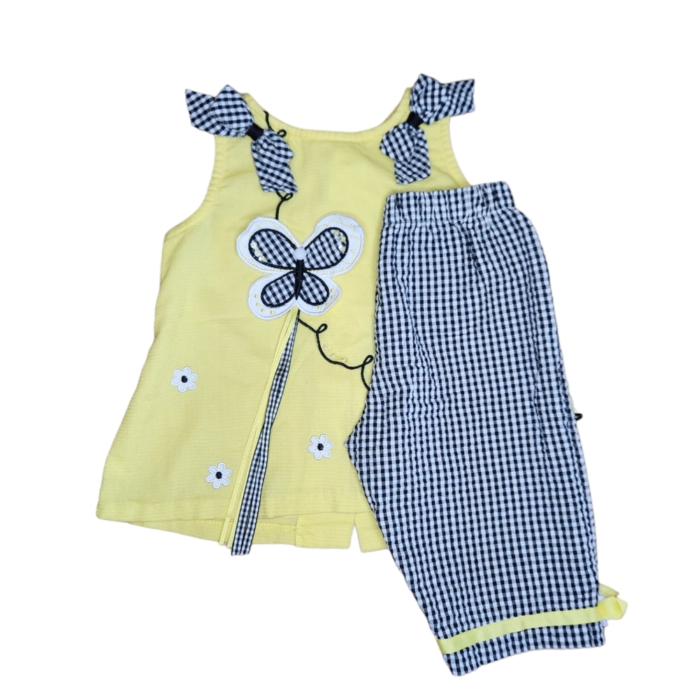 Rare Editions 2 piece set baby girl clothes . Size 18 Months.